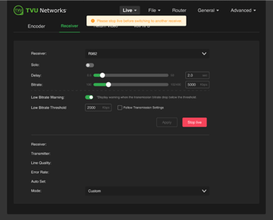 Low bitrate setting 4