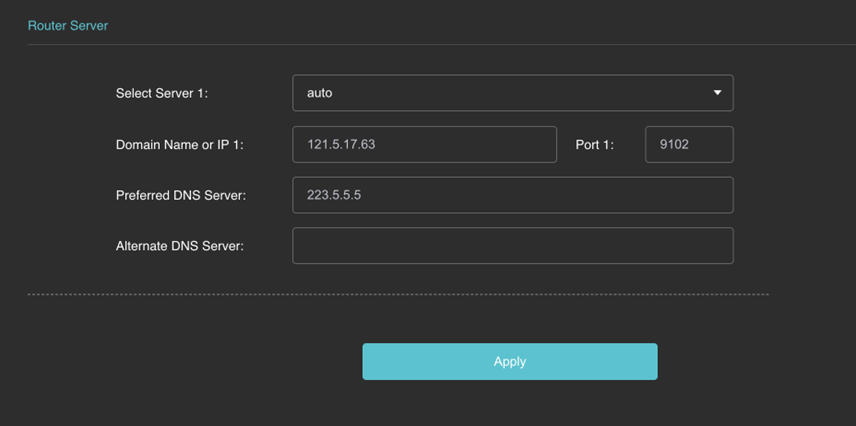 router server