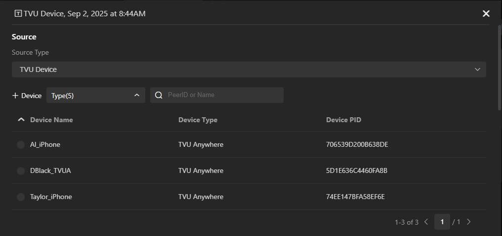 Assign device window 1 plus
