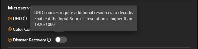 Microservice UHD