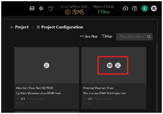 Source destination icons