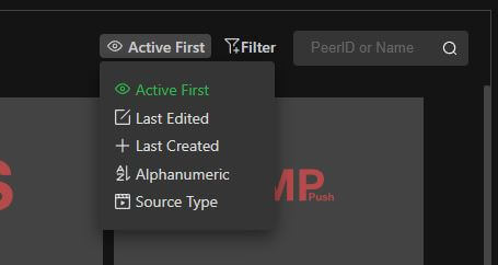 active first filter source