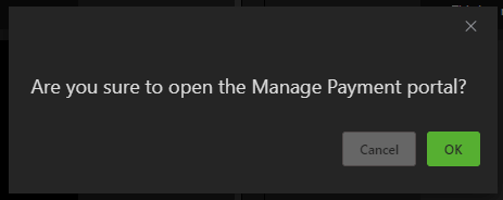 Manage payment message