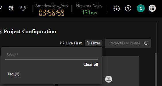 project filter