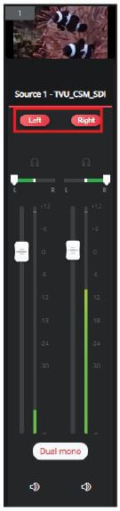 Audio usage button