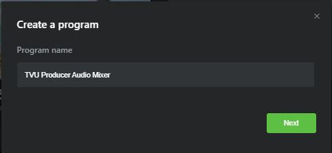 Create a program window