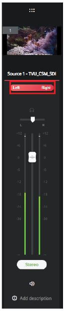Fader level indicators