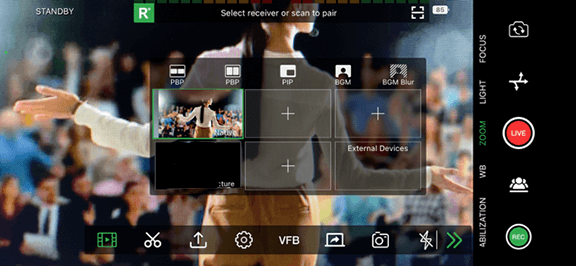 Native camera preview