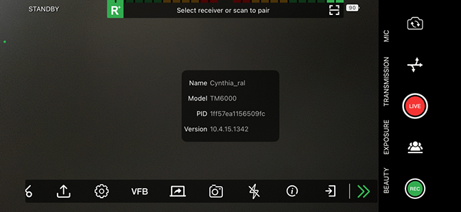 PID pop up screen
