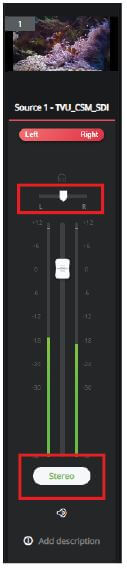 Stereo audio source
