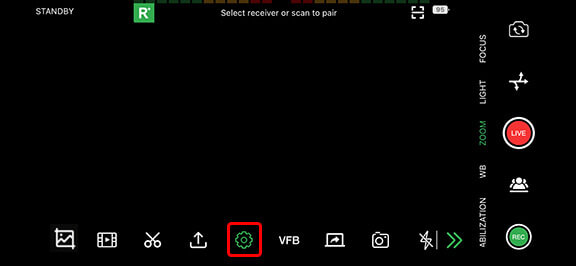 TVU Anywhere Advanced settings icon