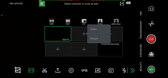 activating a video selection