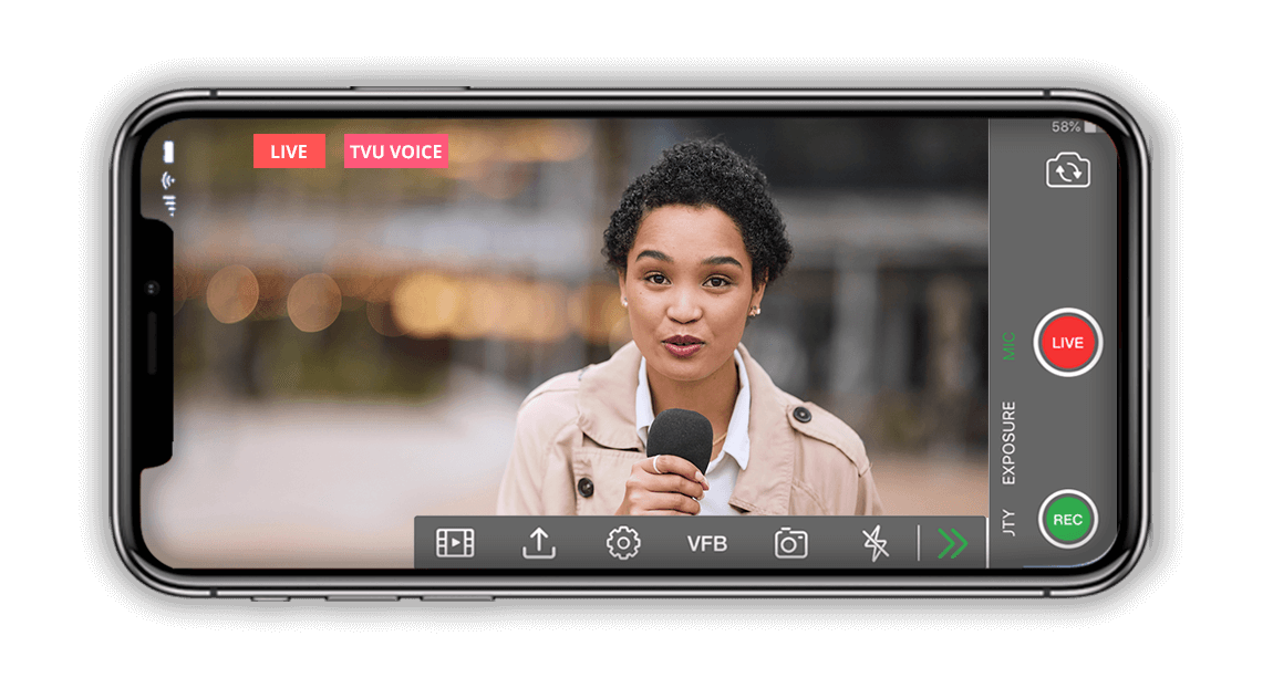 voice ip function in tvu anywhere