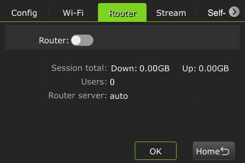 Router in OFF position 1