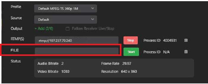 IP stream FILE