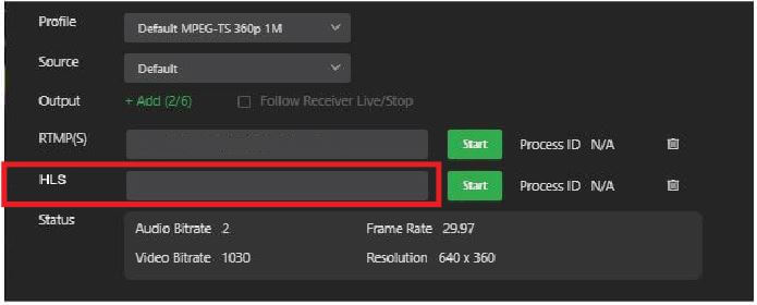 IP stream HLS