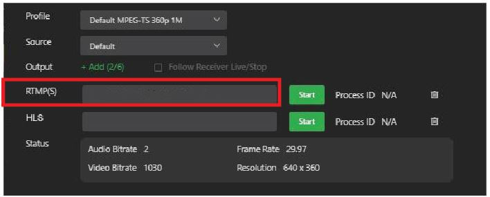 IP stream RTMPS