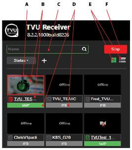 Source panel controls and functions