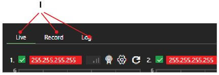 mode selection and indicator lights