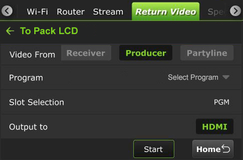 RVF tab - to pack LCD Producer