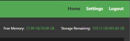 Home tab