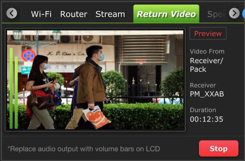rvf to packs lcd from pack receiver