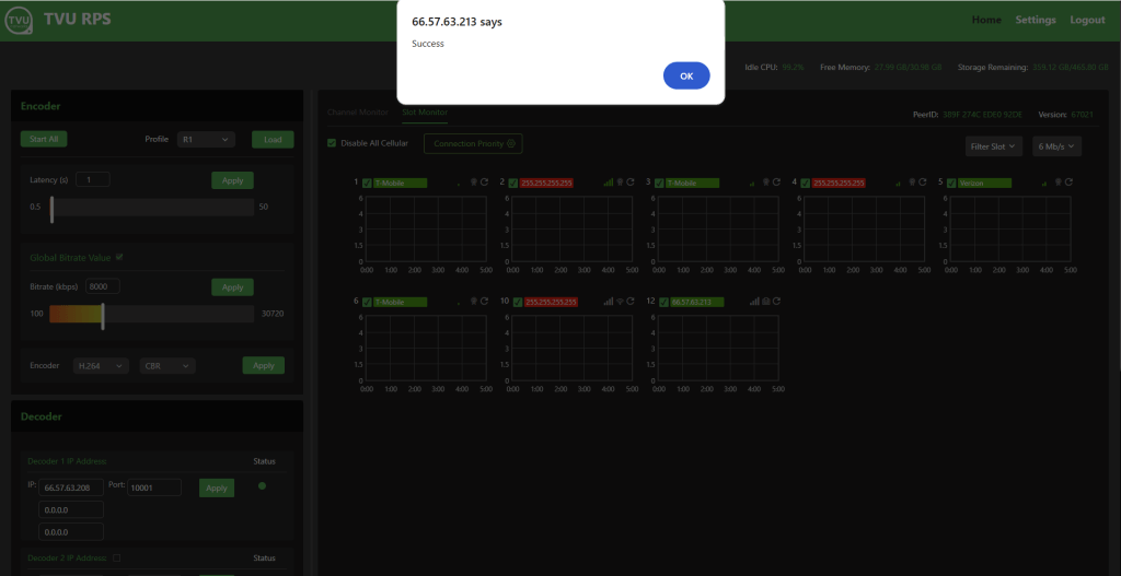 slot monitor tab message