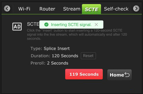 SCTE countdown button