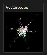 Vectorscope panel