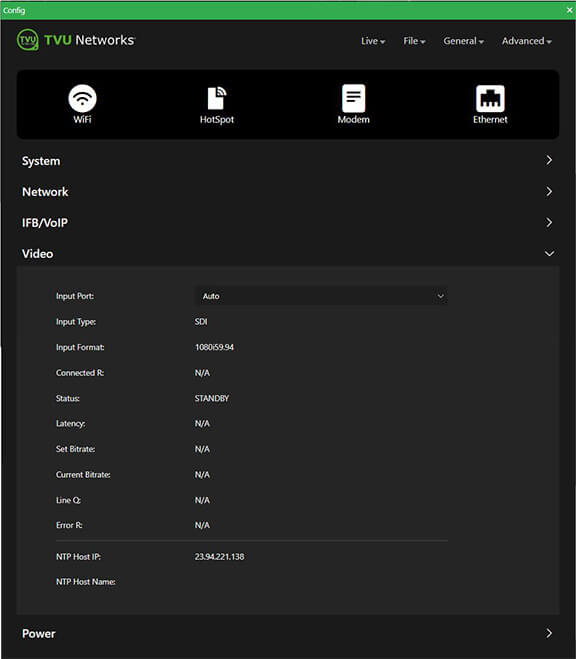 Video panel system status