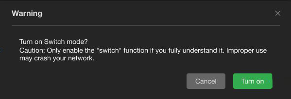 Warning message 1