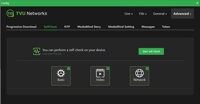 SelfCheck panel