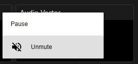 audio vector menu