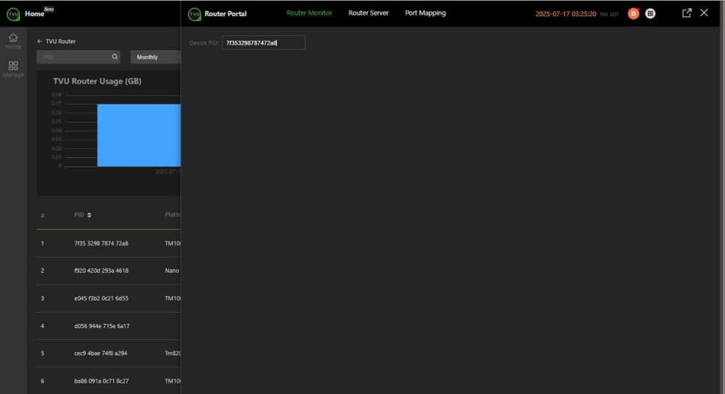 click config from Home