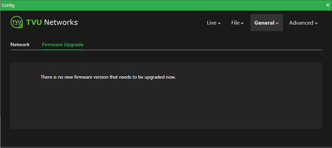firmware upgrade panel