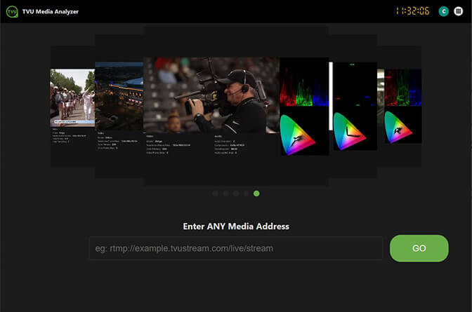 media analyzer landing page