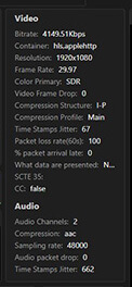 Metadata panel