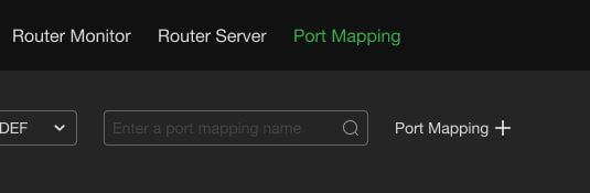 Port mapping