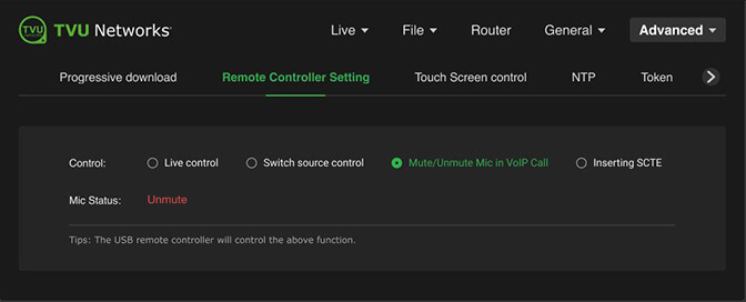 v3 voip call config unmute