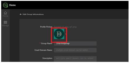 Edit Group Information window - Edit Profile Picture