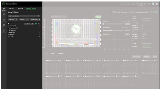 Advanced Control page - Source panel location