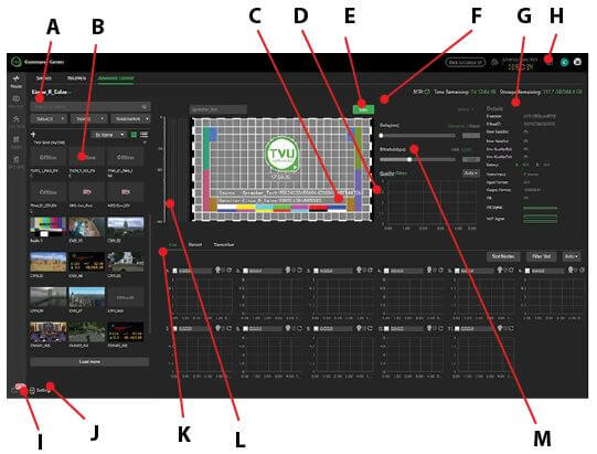 Advanced Control page functions