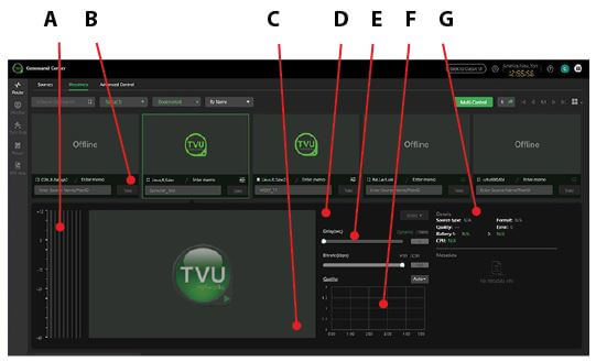 Expanded Receiver Control panel