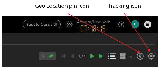 Geo location and tracking icons