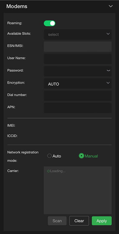 RPS One Modems panel Manual