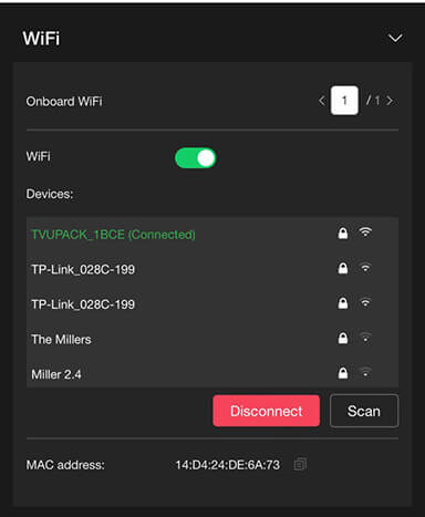 RPS One WiFi panel