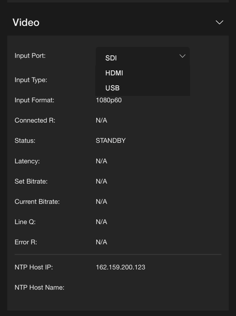 Select USB menu