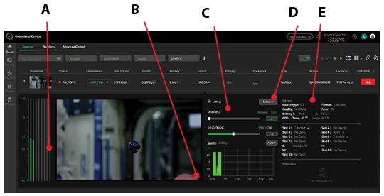 Source controls, details, and metadata