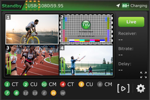 USB input source displayed