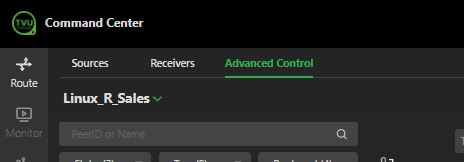 advanced control tab